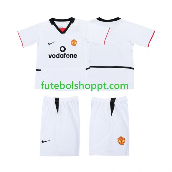 Camisola Júnior Manchester United 2003 Alternativa Equipamento 2002 Manga Curta
