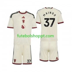 Camisola Júnior Manchester United Kobbie Mainoo 37 Terceiro Equipamento 2026-2027 Manga Curta