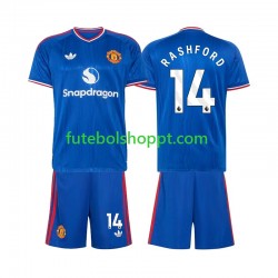 Camisola Júnior Manchester United Marcus Rashford 14 Alternativa Equipamento 2026-2027 Manga Curta