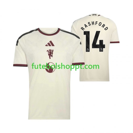 Camisola Homem Manchester United Marcus Rashford 14 Terceiro Equipamento 2026-2027 Manga Curta