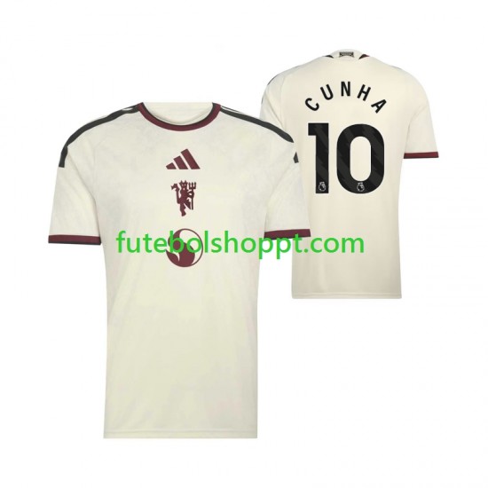 Camisola Homem Manchester United Matheus Cunha 10 Terceiro Equipamento 2026-2027 Manga Curta