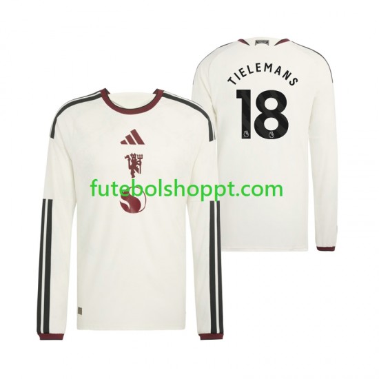 Camisola Homem Manchester United Youri Tielemans 18 Terceiro Equipamento 2026-2027 Manga Comprida