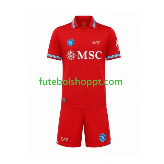 Camisola Júnior Napoli Terceiro Equipamento 2026-2027 Manga Curta