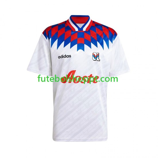 Camisola Homem Olympique Lyonnais 1995 1996 Retro Principais Equipamento Manga Curta