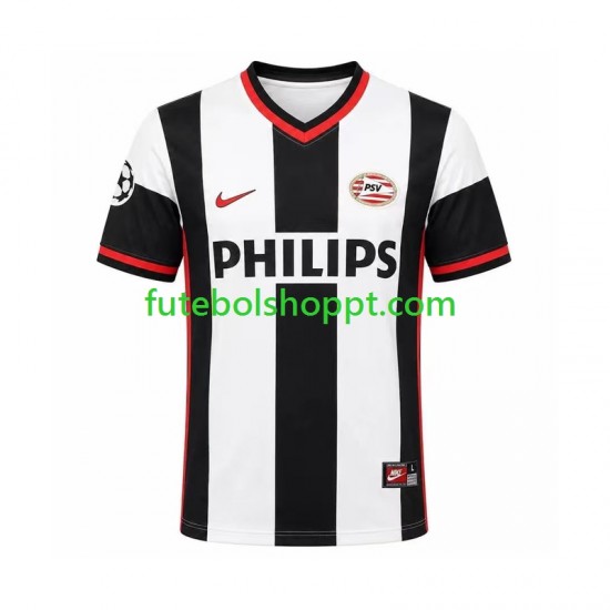 Camisola Homem PSV Eindhoven Retro Alternativa Equipamento 1998 Manga Curta