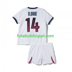 Camisola Júnior Paris Saint-Germain Desire Doue 14 Alternativa Equipamento 2026-2027 Manga Curta