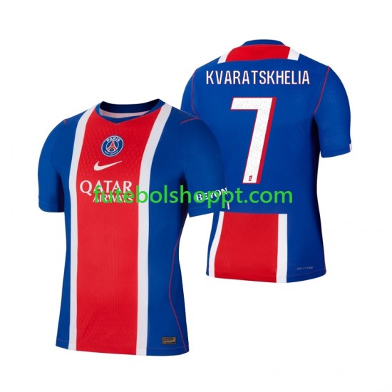 Camisola Homem Paris Saint-Germain Khvicha Kvaratskhelia 7 Principais Equipamento 2026-2027 Manga Curta