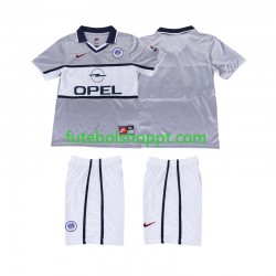 Camisola Júnior Paris Saint-Germain 2000 2001 Retro Alternativa Equipamento Manga Curta