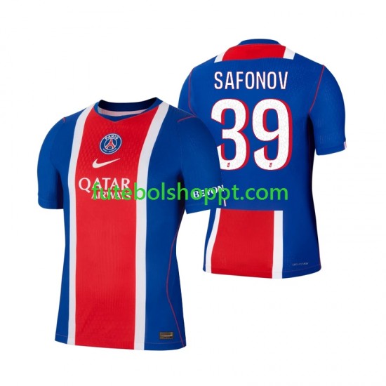 Camisola Homem Paris Saint-Germain Matvey Safonov 39 Principais Equipamento 2026-2027 Manga Curta
