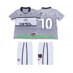 Camisola Júnior Paris Saint-Germain OKOCHA 10 2000 2001 Retro Alternativa Equipamento Manga Curta
