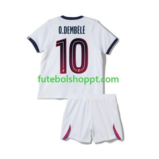 Camisola Júnior Paris Saint-Germain Ousmane Dembele 10 Alternativa Equipamento 2026-2027 Manga Curta