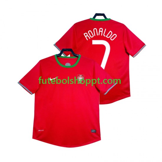 Camisola Homem Portugal Cristiano Ronaldo 7 2012 Retro Principais Equipamento Manga Curta