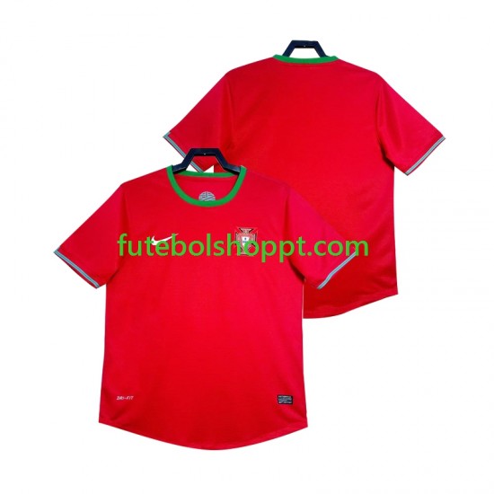 Camisola Homem Portugal 2012 Retro Principais Equipamento Manga Curta