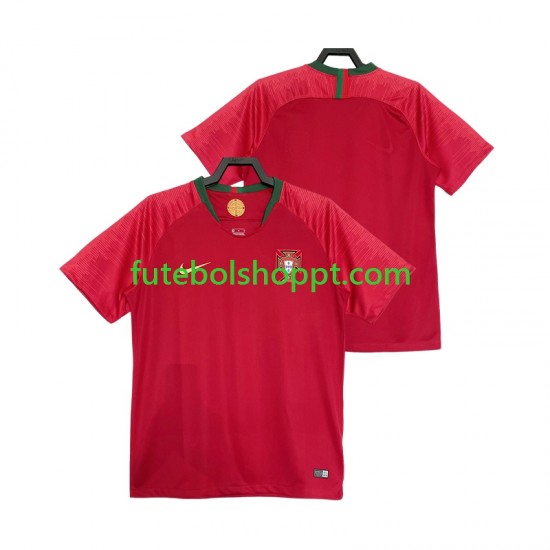 Camisola Homem Portugal 2018 Retro Principais Equipamento Manga Curta