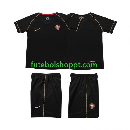 Camisola Júnior Portugal Retro Alternativa Equipamento 2006 Manga Curta
