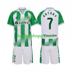 Camisola Júnior Real Betis Anthoy 7 Principais Equipamento 2026-2027 Manga Curta