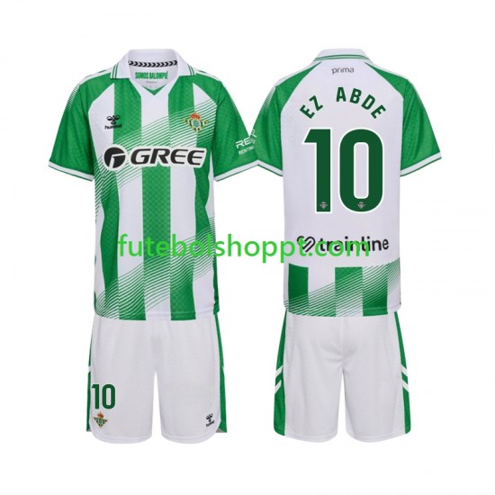 Camisola Júnior Real Betis Ez Abde 10 Principais Equipamento 2026-2027 Manga Curta