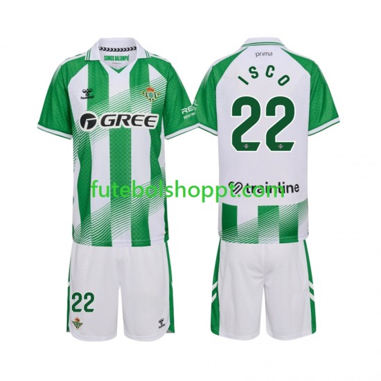 Camisola Júnior Real Betis Isco 22 Principais Equipamento 2026-2027 Manga Curta
