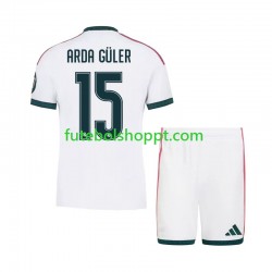 Camisola Júnior Real Madrid Arda Guler 15 Principais Equipamento 2026-2027 Manga Curta