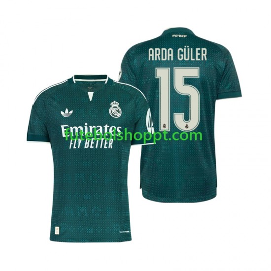 Camisola Homem Real Madrid Arda Guler 15 Alternativa Equipamento 2026-2027 Manga Curta