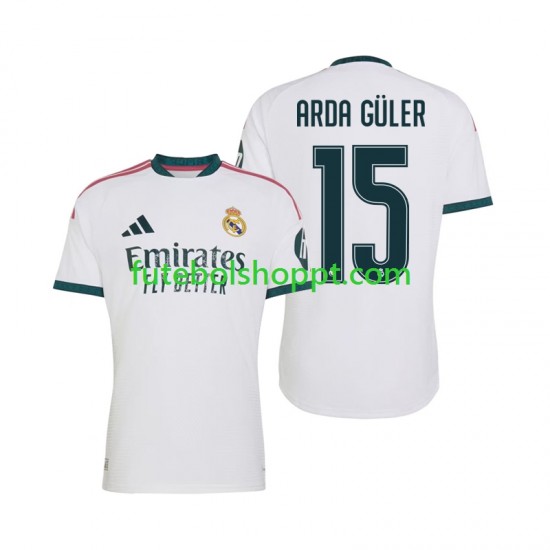 Camisola Homem Real Madrid Arda Guler 15 Principais Equipamento 2026-2027 Manga Curta