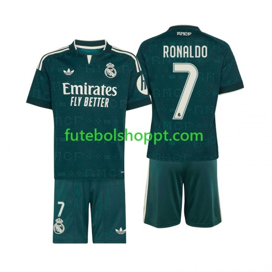 Camisola Júnior Real Madrid Cristiano Ronaldo 7 Alternativa Equipamento 2026-2027 Manga Curta