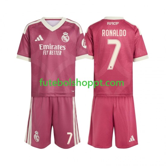 Camisola Júnior Real Madrid Cristiano Ronaldo 7 Terceiro Equipamento 2026-2027 Manga Curta