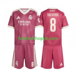 Camisola Júnior Real Madrid Federico Valverde 8 Terceiro Equipamento 2026-2027 Manga Curta