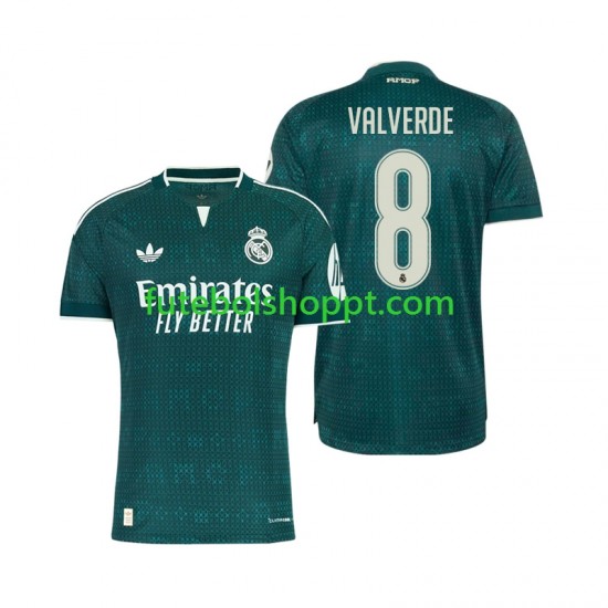 Camisola Homem Real Madrid Federico Valverde 8 Alternativa Equipamento 2026-2027 Manga Curta