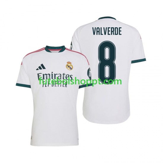 Camisola Homem Real Madrid Federico Valverde 8 Principais Equipamento 2026-2027 Manga Curta