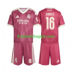 Camisola Júnior Real Madrid Ibrahima Konate 16 Terceiro Equipamento 2026-2027 Manga Curta