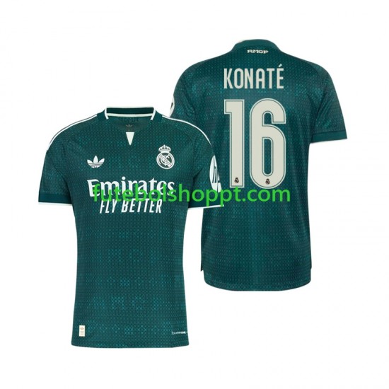 Camisola Homem Real Madrid Ibrahima Konate 16 Alternativa Equipamento 2026-2027 Manga Curta