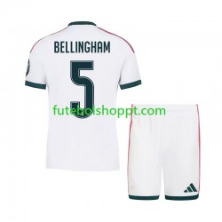 Camisola Júnior Real Madrid Jude Bellingham 5 Principais Equipamento 2026-2027 Manga Curta