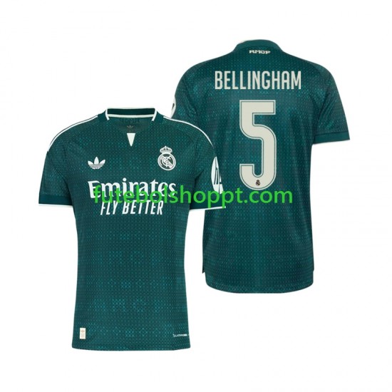 Camisola Homem Real Madrid Jude Bellingham 5 Alternativa Equipamento 2026-2027 Manga Curta