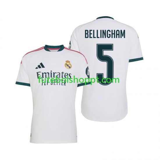 Camisola Homem Real Madrid Jude Bellingham 5 Principais Equipamento 2026-2027 Manga Curta