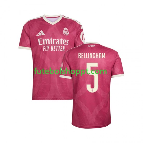 Camisola Homem Real Madrid Jude Bellingham 5 Terceiro Equipamento 2026-2027 Manga Curta