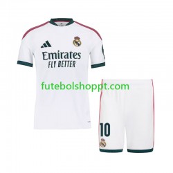 Camisola Júnior Real Madrid Mbappé Kylian 10 Principais Equipamento 2026-2027 Manga Curta