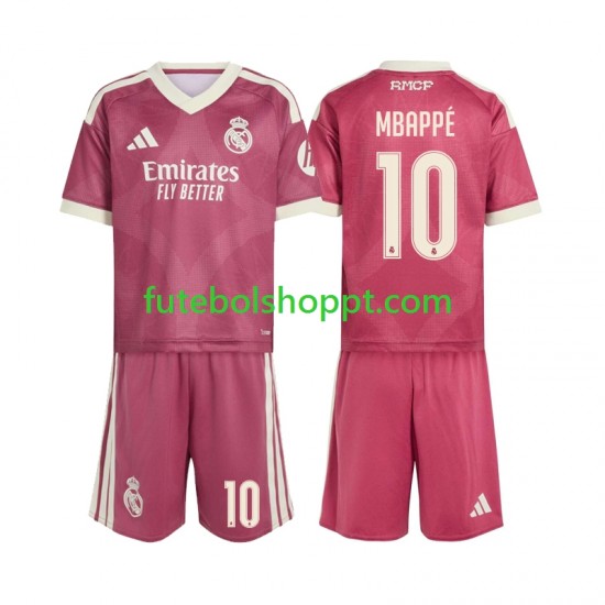 Camisola Júnior Real Madrid Mbappé Kylian 10 Terceiro Equipamento 2026-2027 Manga Curta