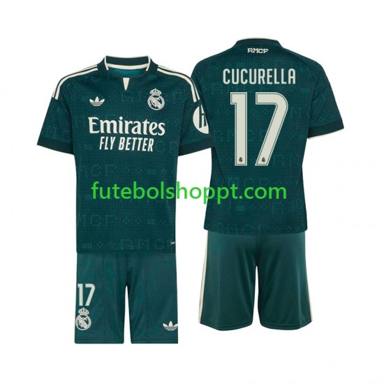 Camisola Júnior Real Madrid Marc Cucurella 17 Alternativa Equipamento 2026-2027 Manga Curta