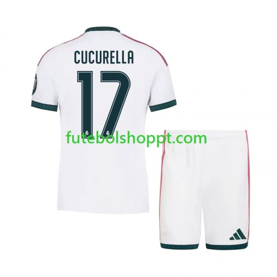 Camisola Júnior Real Madrid Marc Cucurella 17 Principais Equipamento 2026-2027 Manga Curta