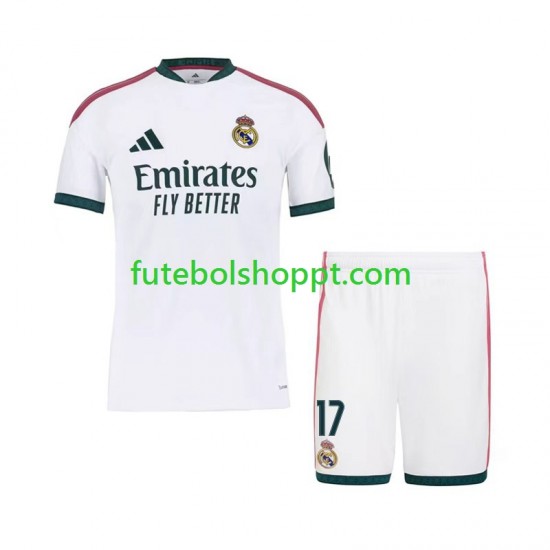 Camisola Júnior Real Madrid Marc Cucurella 17 Principais Equipamento 2026-2027 Manga Curta