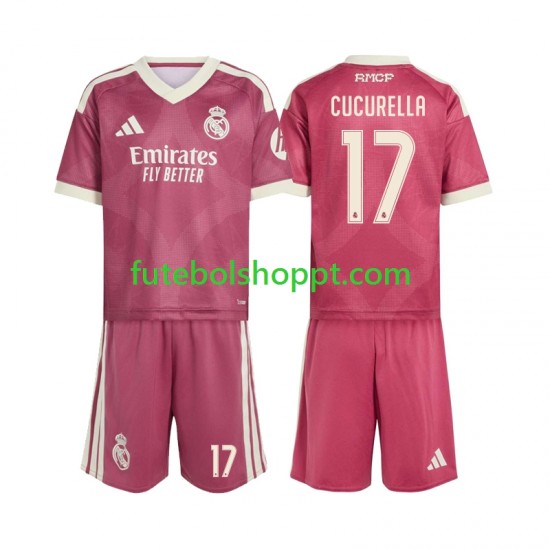 Camisola Júnior Real Madrid Marc Cucurella 17 Terceiro Equipamento 2026-2027 Manga Curta