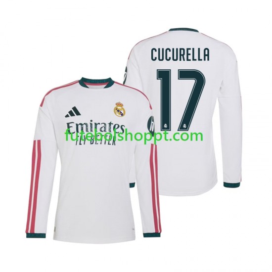Camisola Homem Real Madrid Marc Cucurella 17 Principais Equipamento 2026-2027 Manga Comprida