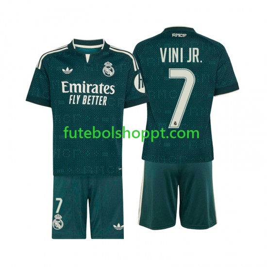 Camisola Júnior Real Madrid Vinicius Junior 7 Alternativa Equipamento 2026-2027 Manga Curta