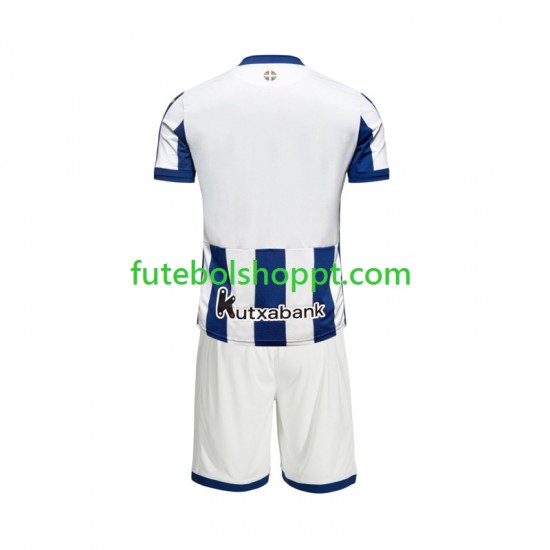 Camisola Júnior Real Sociedad Principais Equipamento 2026-2027 Manga Curta