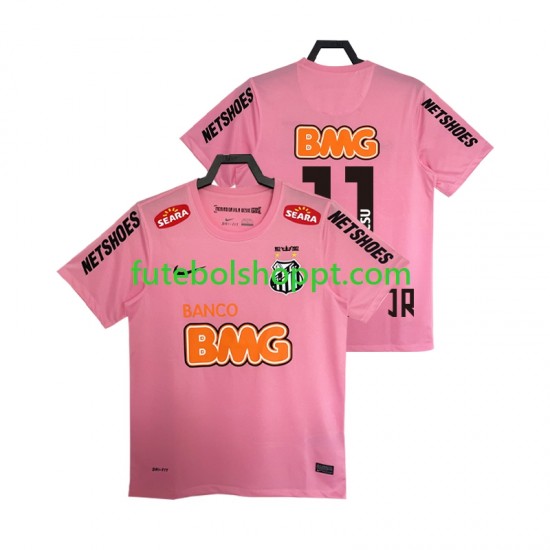 Camisola Homem Santos Neymar JR 11 2012 2013 Retro Quarto Equipamento Manga Curta