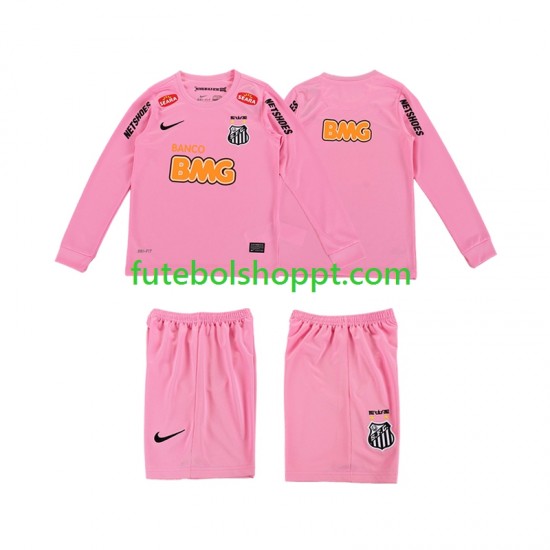 Camisola Júnior Santos 2012 2013 Retro Quarto Equipamento Manga Comprida