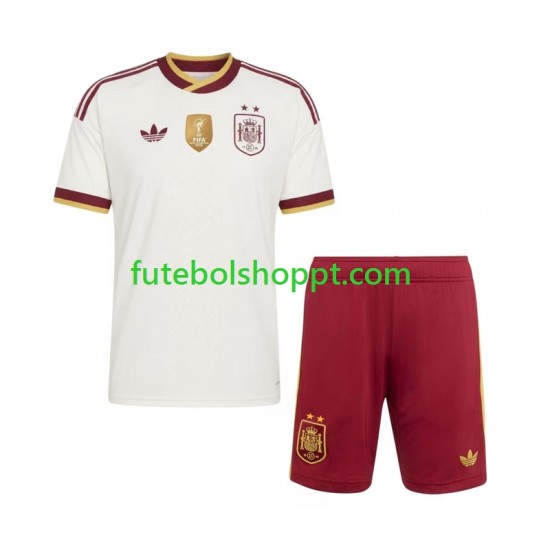 Camisola Júnior Espanha 2-star Alternativa Equipamento 2026-2027 Manga Curta