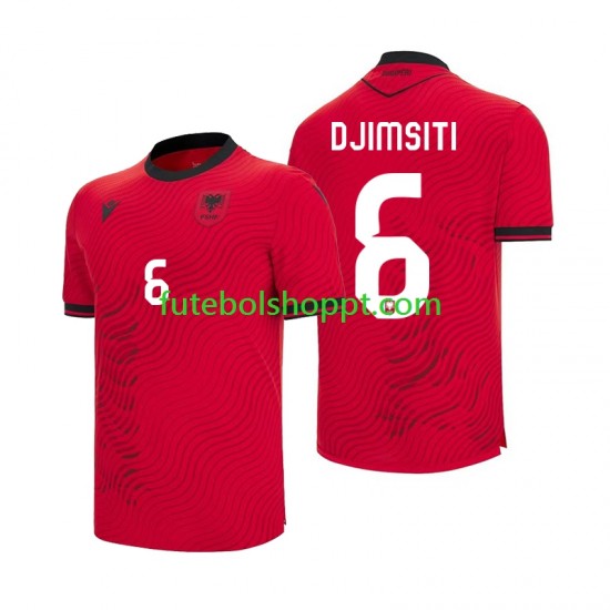 Camisola Homem Albânia Berat Djimsiti 6 Principais Equipamento Copa do Mundo 2026 Manga Curta