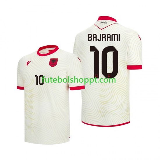 Camisola Homem Albânia Nedim Bajrami 10 Alternativa Equipamento Copa do Mundo 2026 Manga Curta